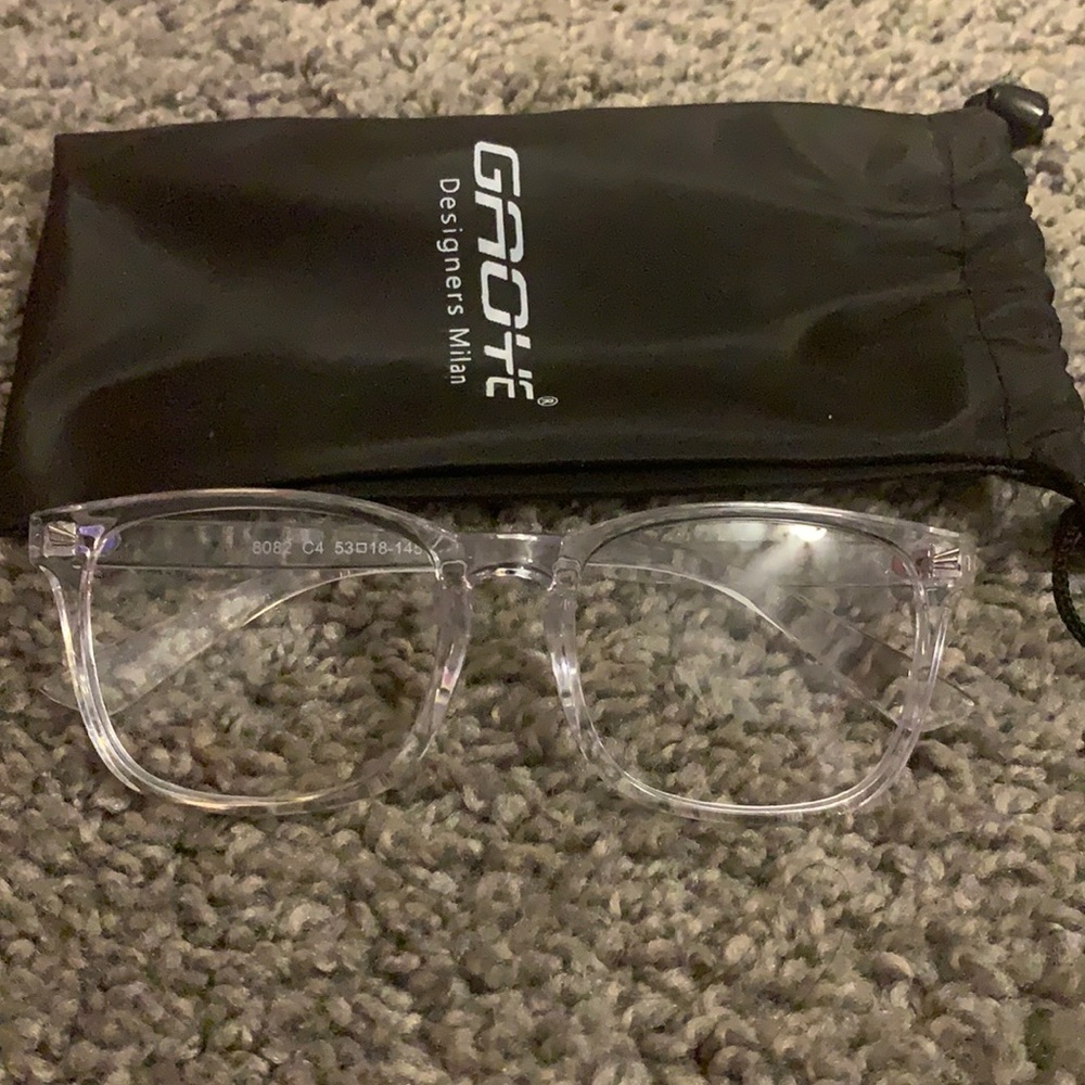 Clear blue light glasses